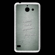 Coque Huawei Y550 Aimer Vert Citation Oscar Wilde