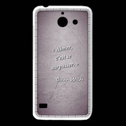Coque Huawei Y550 Aimer Violet Citation Oscar Wilde