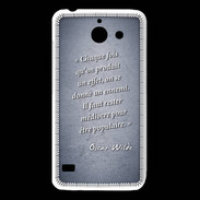 Coque Huawei Y550 Chaque fois Bleu Citation Oscar Wilde