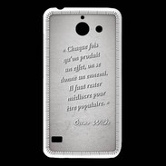 Coque Huawei Y550 Chaque fois Gris Citation Oscar Wilde