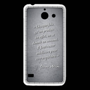 Coque Huawei Y550 Chaque fois Noir Citation Oscar Wilde