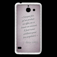 Coque Huawei Y550 Chaque fois Rose Citation Oscar Wilde