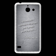 Coque Huawei Y550 Démocratie Noir Citation Oscar Wilde