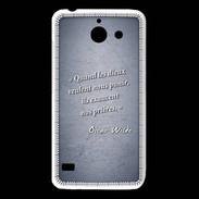 Coque Huawei Y550 Dieux prières Bleu Citation Oscar Wilde
