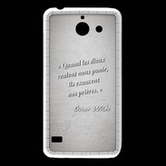 Coque Huawei Y550 Dieux prières Gris Citation Oscar Wilde