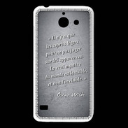 Coque Huawei Y550 Esprits légers Noir Citation Oscar Wilde