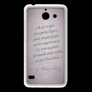Coque Huawei Y550 Esprits légers Rose Citation Oscar Wilde