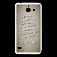 Coque Huawei Y550 Esprits légers Sepia Citation Oscar Wilde