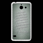 Coque Huawei Y550 Esprits légers Vert Citation Oscar Wilde