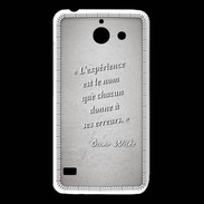 Coque Huawei Y550 Expérience Gris Citation Oscar Wilde