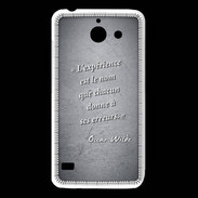 Coque Huawei Y550 Expérience Noir Citation Oscar Wilde