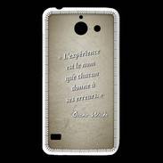 Coque Huawei Y550 Expérience Sepia Citation Oscar Wilde