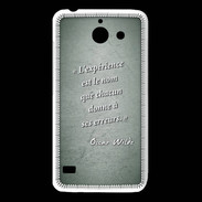 Coque Huawei Y550 Expérience Vert Citation Oscar Wilde