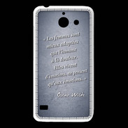 Coque Huawei Y550 Femmes émotions Bleu Citation Oscar Wilde