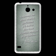 Coque Huawei Y550 Femmes émotions Vert Citation Oscar Wilde