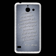 Coque Huawei Y550 Homme animal Bleu Citation Oscar Wilde