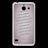 Coque Huawei Y550 Homme animal Rose Citation Oscar Wilde
