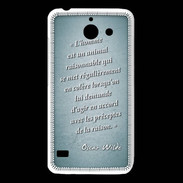 Coque Huawei Y550 Homme animal Turquoise Citation Oscar Wilde