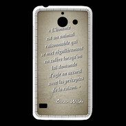 Coque Huawei Y550 Homme animal Sepia Citation Oscar Wilde