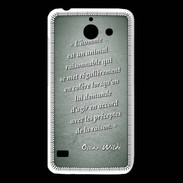 Coque Huawei Y550 Homme animal Vert Citation Oscar Wilde