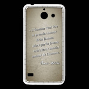 Coque Huawei Y550 Homme veut Sepia Citation Oscar Wilde