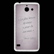 Coque Huawei Y550 Brave Rose Citation Oscar Wilde