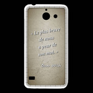 Coque Huawei Y550 Brave Sepia Citation Oscar Wilde