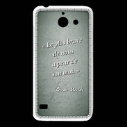 Coque Huawei Y550 Brave Vert Citation Oscar Wilde