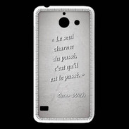 Coque Huawei Y550 Charme passé Gris Citation Oscar Wilde