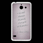 Coque Huawei Y550 Charme passé Rose Citation Oscar Wilde