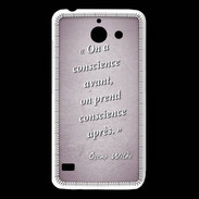 Coque Huawei Y550 Conscience Rose Citation Oscar Wilde