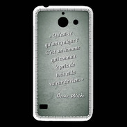 Coque Huawei Y550 Cynique Vert Citation Oscar Wilde