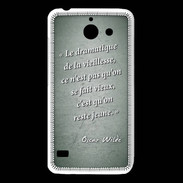 Coque Huawei Y550 Dramatique vieillesse Vert Citation Oscar Wilde