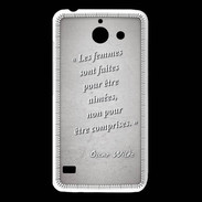 Coque Huawei Y550 Femmes comprises Gris Citation Oscar Wilde