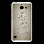 Coque Huawei Y550 Résister Sepia Citation Oscar Wilde