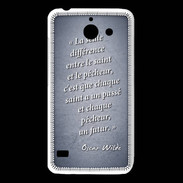 Coque Huawei Y550 Saint pêcheur Bleu Citation Oscar Wilde