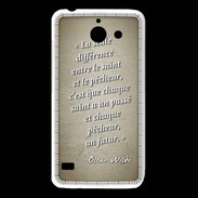 Coque Huawei Y550 Saint pêcheur Sepia Citation Oscar Wilde