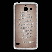 Coque Huawei Y550 Saint pêcheur Rouge Citation Oscar Wilde