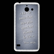 Coque Huawei Y550 Vie art Bleu Citation Oscar Wilde