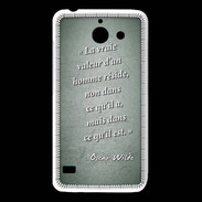 Coque Huawei Y550 Vraie valeur Vert Citation Oscar Wilde