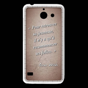 Coque Huawei Y550 Jeuness folie Rouge Citation Oscar Wilde