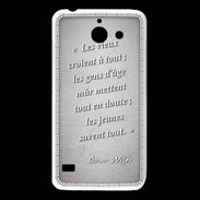 Coque Huawei Y550 Les vieux Gris Citation Oscar Wilde