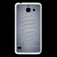 Coque Huawei Y550 Quart d'heure Bleu Citation Oscar Wilde