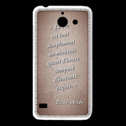 Coque Huawei Y550 Quart d'heure Rouge Citation Oscar Wilde