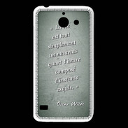 Coque Huawei Y550 Quart d'heure vert Citation Oscar Wilde