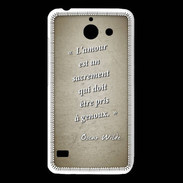 Coque Huawei Y550 Sacrement amour Sepia Citation Oscar Wilde