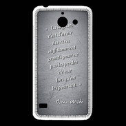 Coque Huawei Y550 Sagesse rêves Noir Citation Oscar Wilde