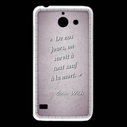 Coque Huawei Y550 Survie mort Rose Citation Oscar Wilde