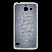 Coque Huawei Y550 Trop moderne Bleu Citation Oscar Wilde