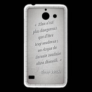 Coque Huawei Y550 Trop moderne Gris Citation Oscar Wilde